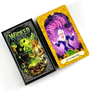 Mazzo di Tarocchi Malvagi 78 Tarocchi Fantasia Magia Strega Divinazione Carte Gioco Previsione del Destino Tarocchi Gioco da tavolo Giochi di Halloween Regalo