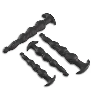 Silikone Anal Perler Butt Plug G-Sport Prostata Masser Anal Dildo Gradueret Stimulere Dildo Voksen Sexlegetøj til Mænd Kvinder Homoseksuelle