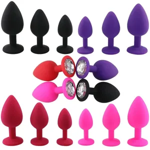 Zachte Siliconen Anale Butt Plug Unisex Seksspeeltjes Mannen Prostaat Massager Volwassen Gay Ass Gevulde Anale Trainer Massager voor Koppels