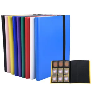 Classeur de cartes 9 pochettes 360 pochettes, album de cartes à collectionner pour cartes standard, dossier de collection de cartes à chargement latéral pour cartes de jeu PTCG