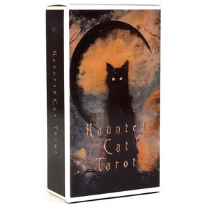 NOWE karty tarota ze słodkimi kotami Gry planszowe Oracle For Fate Divination Party rodzinna talia tarota