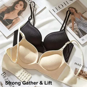 Reggiseno push-up senza cuciture ultra spesso da 10 cm da donna, intimo regolabile per seno piccolo, biancheria intima comoda