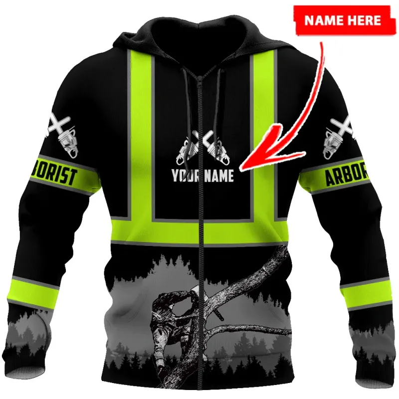 PLstar Cosmos Arborist nombre personalizado 3D completamente estampado moda hombres sudaderas con capucha Jersey Unisex chaqueta Casual chándales TDD111