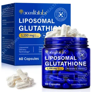 Liposomal glutathionkapsler med resveratrol vitamin C til antioxidantforsvar Immun- og cellestøtte 60 kapsler