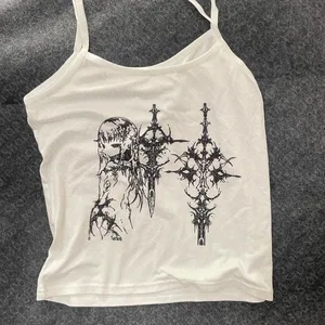 Stil Y2k Estetic Dulci Sexy Tank Topuri Femei Fără mâneci Casual Desene Animate Imprimare Tancuri Harajuku Toate Se potrivesc Decupate Grunge Emo Fete