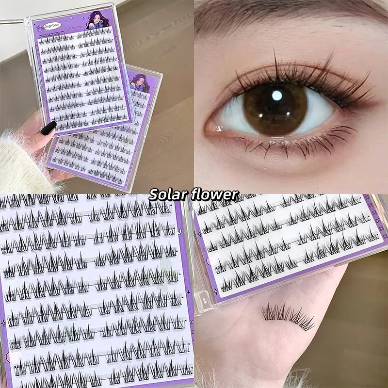 Die künstlichen Wimpern von Gege Bear ohne Gel lassen sich einfach in drei Schritten auftragen und haben natürliche Effekte, perfekt für Anfänger. Sie kommen mit S