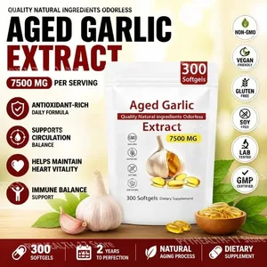 Lagret hvidløgsekstrakt Softgels Lugtfri immunbalancestøtte Antioxidantrig daglig formel 7500 mg Heart Vitality 300 Softgels