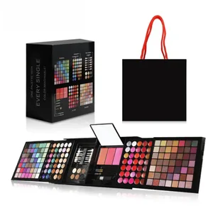 Nyt multifunktions makeup kit komplet sæt æske til kvinder vandtæt læber Blush Foundation begynder rejse bærbar palette