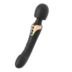 Kaksimoottorinen itsetyydytys Soft Stick Dildot Silikoni Vibraattorit G-Spot Clitoris Stimulaattori Aikuisten seksilelut