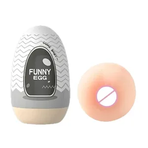 Mini Portable Masturbation Egg Cup Realistic Vagina Beginner Soft Masturbation Cup Penis Massager Stimulator Sex Toys para sa Lalaki