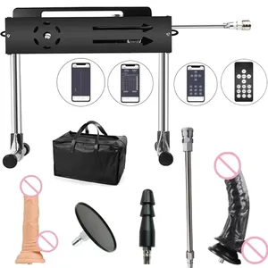 Új Sex Machine App Control 200W Turbo Gear Power Love Machine műpénivel felnőttek maszturbációjához 1-15cm Strokke Sex