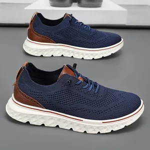 Fritidsskor för män Vår sommar Andas promenadskor Lättvikts Sneakers Mode för män Sportskor