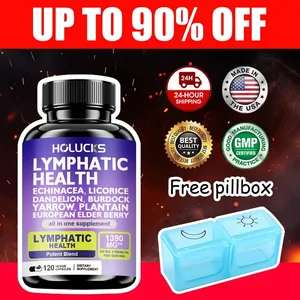 Saúde linfática completa, suplemento de 1300 mg, suporte para equilíbrio hormonal lipedema e desintoxicação natural, pele clara, vitalidade geral