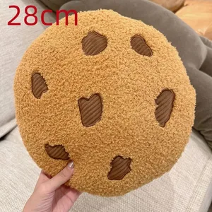 Biscotti del fumetto Cuscino del sedile in peluche Cuscini per alimenti morbidi Giocattoli per bambole di pezza per bambini Decorazioni per la camera di compleanno per bambini Regalo di Capodanno
