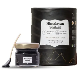 Resina Shilajit pura de l'Himàlaia d'alta potència per a homes i dones Més de 85 minerals traça per a la resistència i el desenvolupament muscular Enviament gratuït