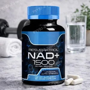 NAD+ kapsle s Resveratrolem, bylinný doplněk antioxidantů pro podporu buněčného zdraví Energie a proti stárnutí pro ženy Muži 90 kusů