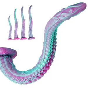 Fantasy Tentacle Dildo Monster Shape Soft Silicone Anal Plug Prostate Massager Huge Fake Penis Adult Erotic Toys для жінок