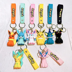40 Gaya Borong Anime Pokémon Pikachu Eveen Keychain Kartun Cute Charizard Keyring Ransel Pelajar Rantaian Kunci Kereta Hadiah Mainan