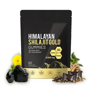 Els suplements nutricionals diaris de les gominoles pures de Shilajit de l'Himàlaia contenen més de 85 oligoelements 60 peces per ampolla