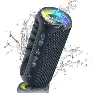 Ortizan 藍牙揚聲器 40W TWS 便攜式揚聲器帶立體聲低音藍牙 5.3 無線 USB C 型戶外 6600mAh 電池