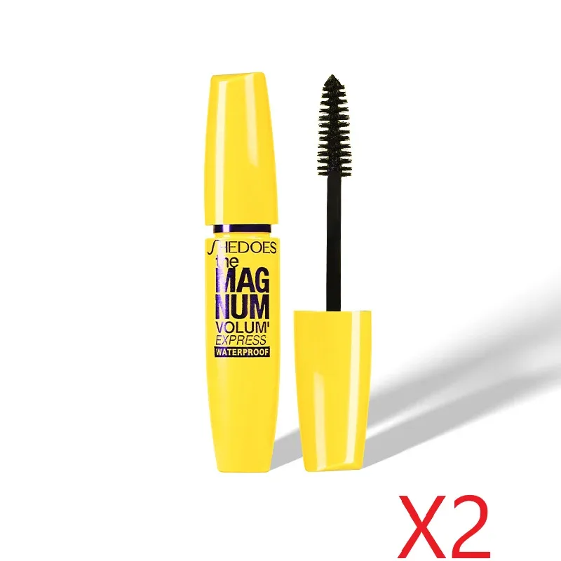 Gul Mascara Vandtæt Forlængende Curling Volumisering Naturlig Langtidsholdbar Smudsikker Øjenmakeup Kosmetik