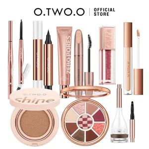 O.TWO.O Komplettes Make-up-Set, wasserfest, Mascara, Eyeliner, Foundation, BB-Creme, Luftpolster-Concealer, Lippenstift, Gesichtsgrundierung, Kosmetik-Set