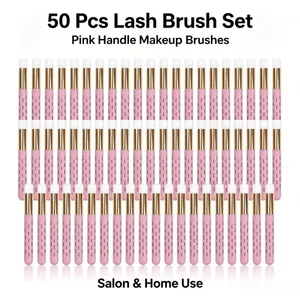 50Pcs Professional Soft Lash Extension Shampoo Brushes Βαθύς καθαρισμός βλεφαρίδων Φρυδιών Peel Care Salon Beauty Supplies Tools